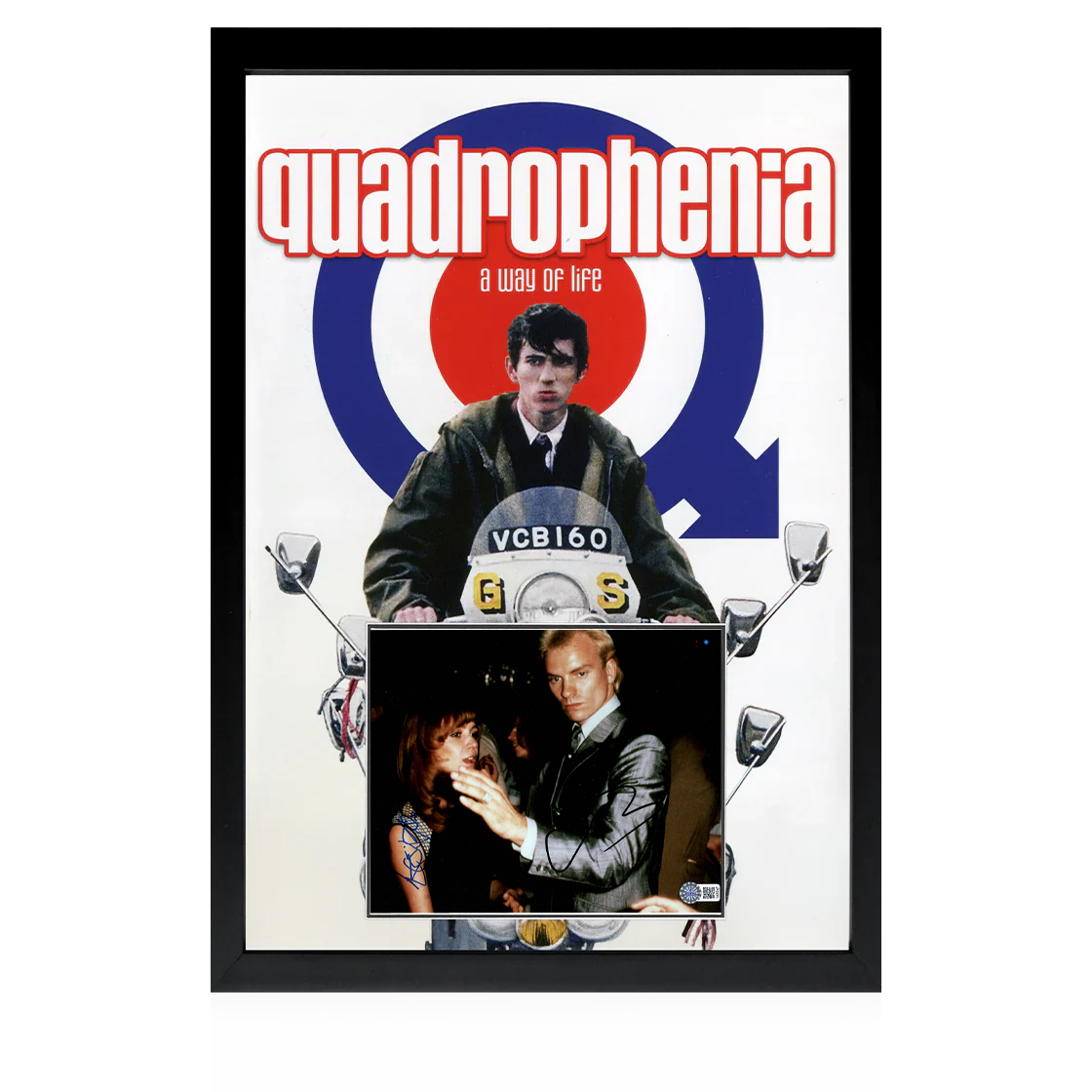 Sting & Leslie Ash Signed Quadrophenia Image Iconic Frame (AFTAL Authentication)