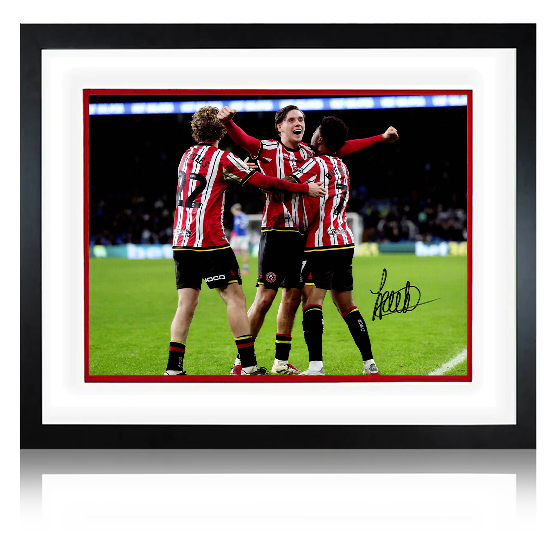 Sydie Peck Signed Sheffield United Deluxe Mount Frame