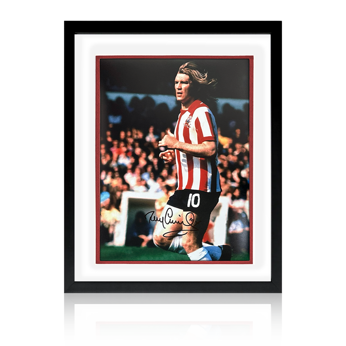 Tony Currie Signed Sheffield United Deluxe Mount Display