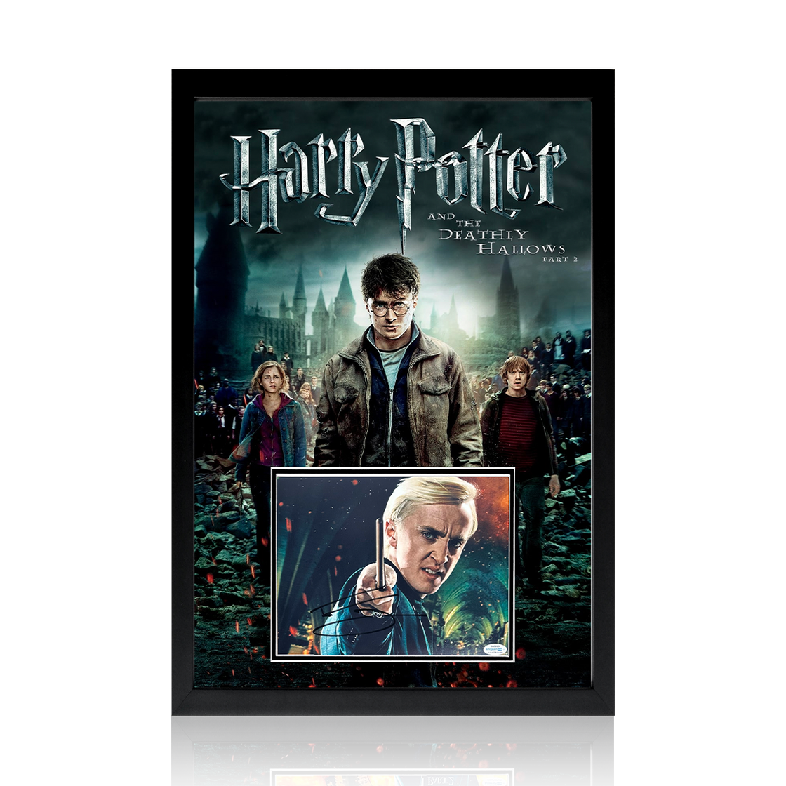 Tom Felton Signed Harry Potter and the Deathly Hallows Part 2 Iconic Frame #2 (ACOA)