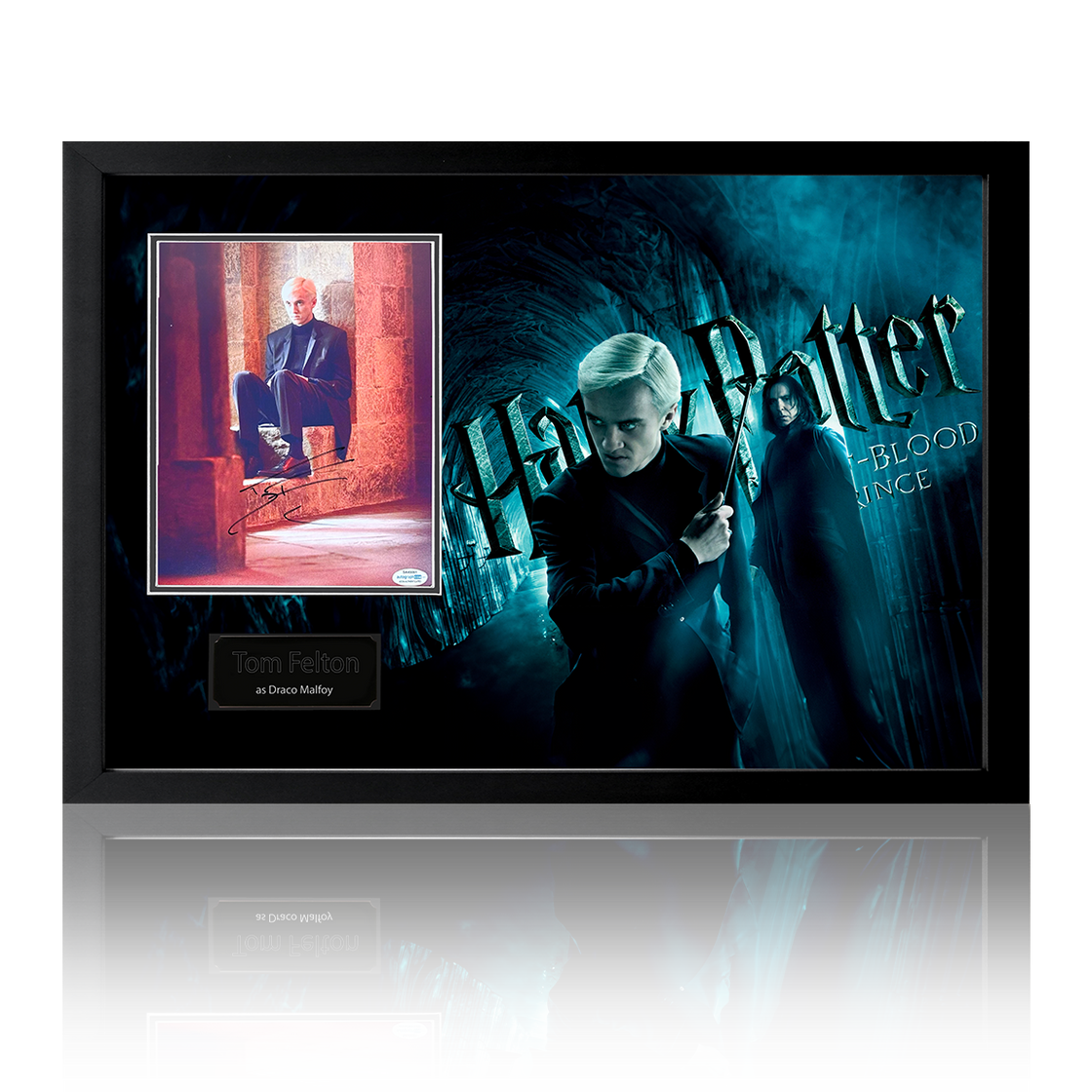 Tom Felton Signed Harry Potter and The Half Blood Prince Iconic Frame (ACOA)