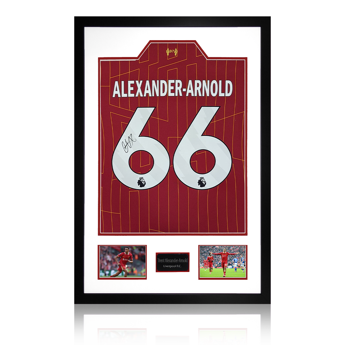 Trent Alexander-Arnold Signed Liverpool Shirt Premium Frame (AFTAL Authentication)