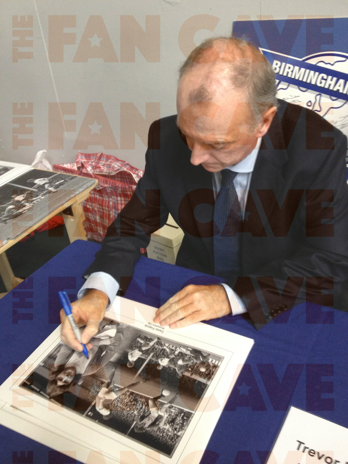 Trevor Francis Signed Birmingham City Montage Deluxe Mount Display