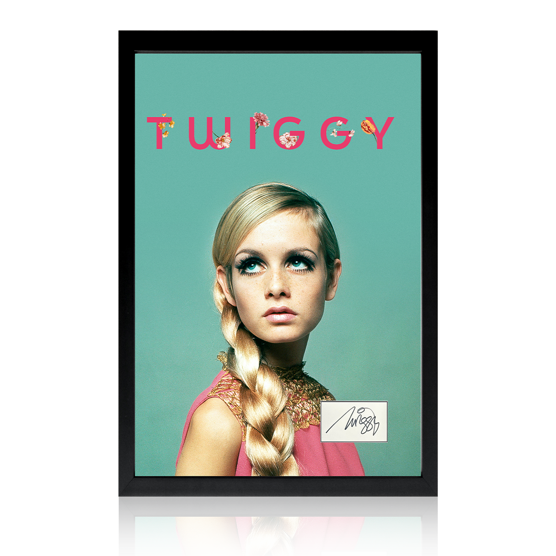 Twiggy Signed Index Card Iconic Frame – The Fan Cave Memorabilia