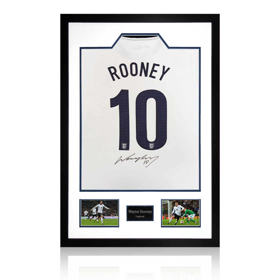 Wayne Rooney Signed England Shirt Premium Frame