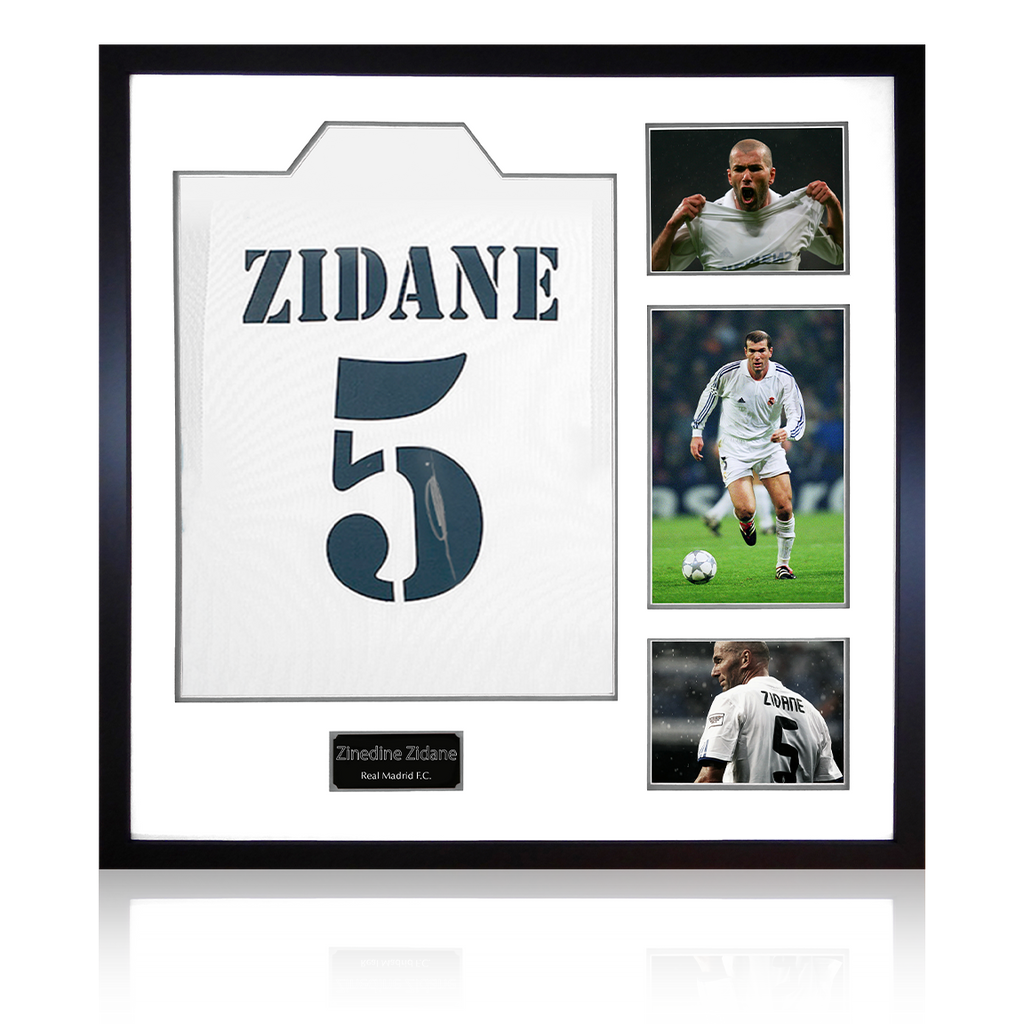 zidane signed shirt