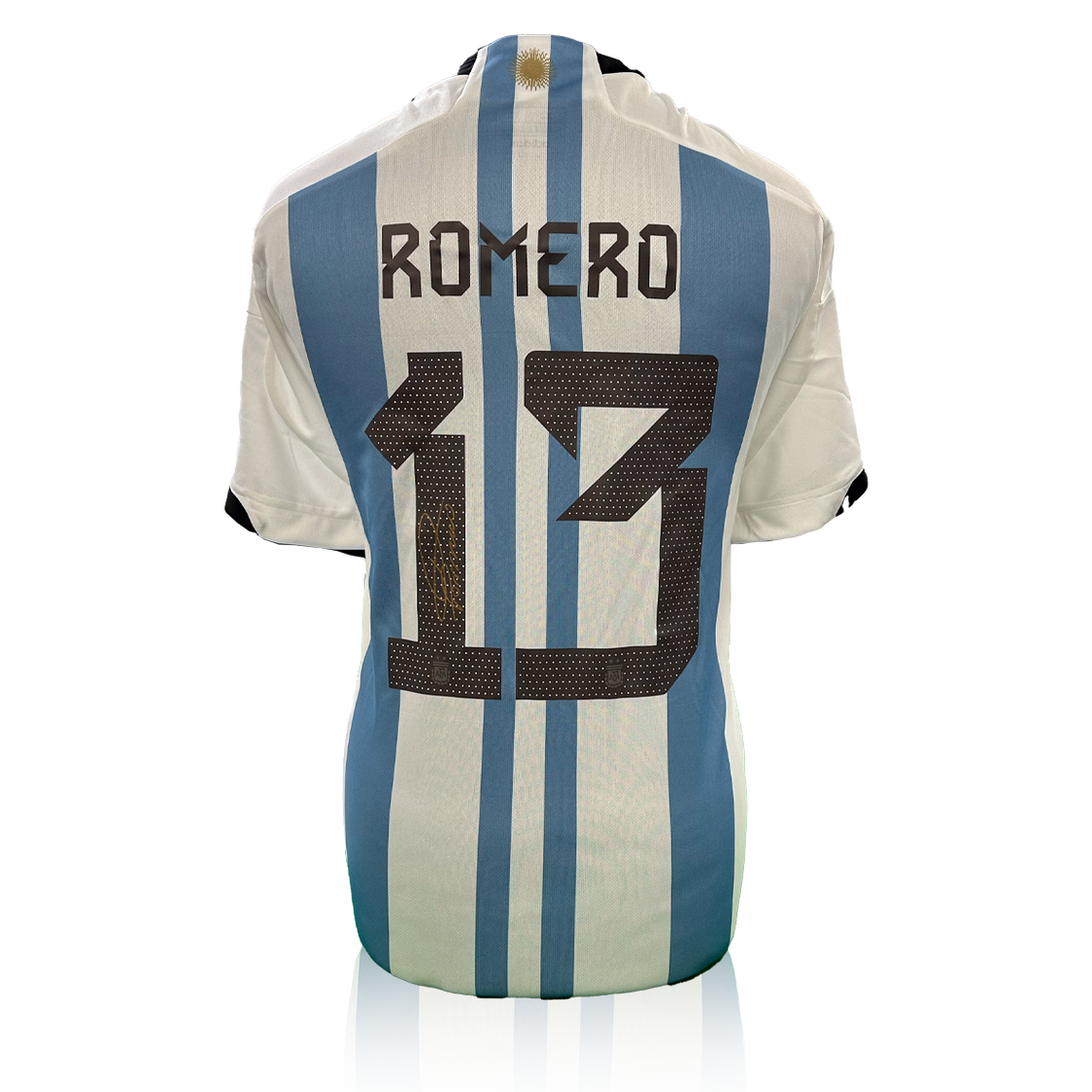 Cristian Romero Signed Argentina Shirt