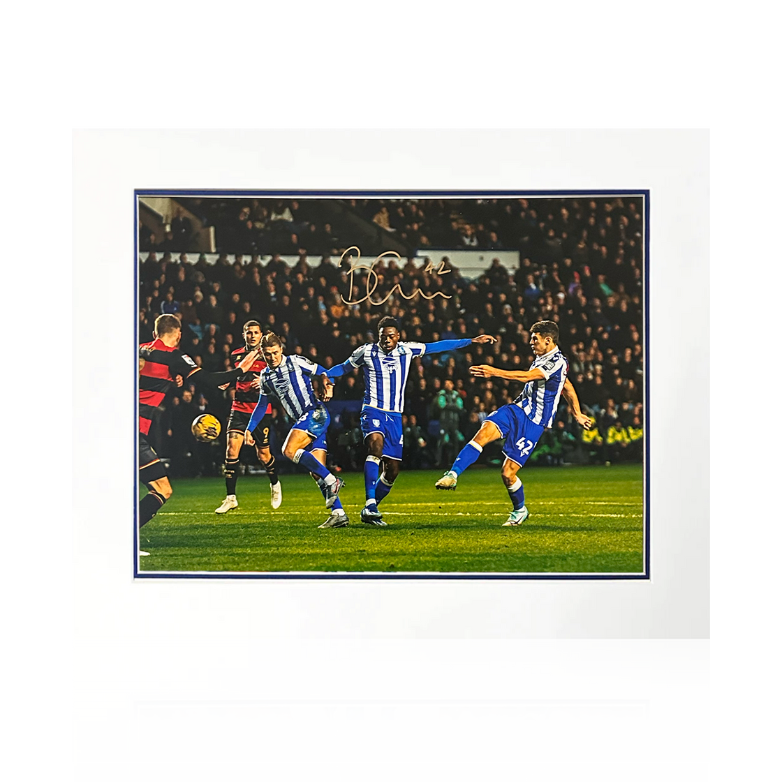 Bailey-Tye Cadamarteri Signed Sheffield Wednesday Mount #1