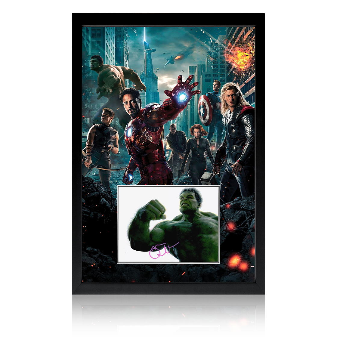 Mark Rufalo Signed Hulk 'The Avengers' Iconic Frame