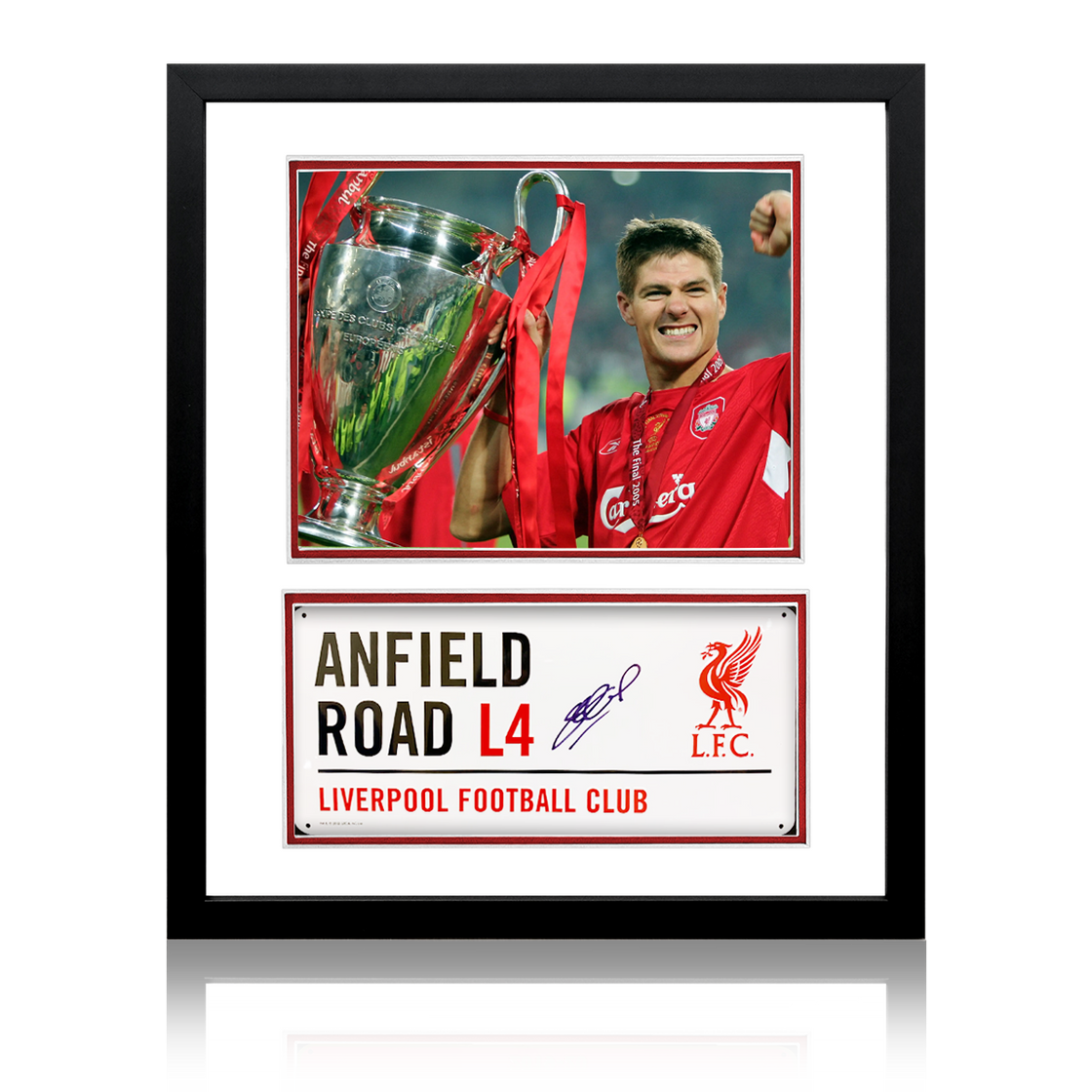 Weekly Auction: Steven Gerrard Signed Anfield Road Sign Display