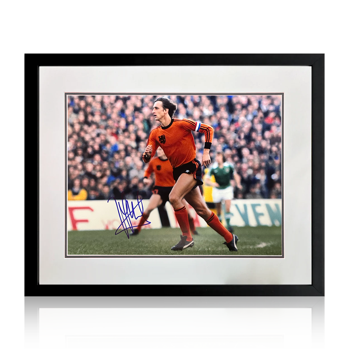 Johan Cruyff Signed Netherlands Photo Compact Frame (AFTAL Authentication)