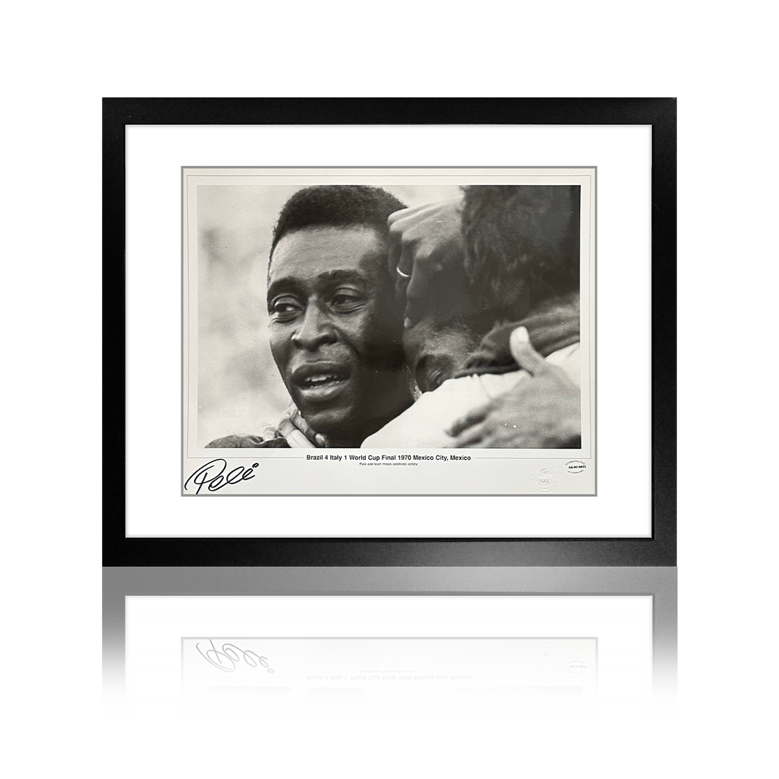 Pele Signed Brazil Deluxe Mount Display 15 of 100