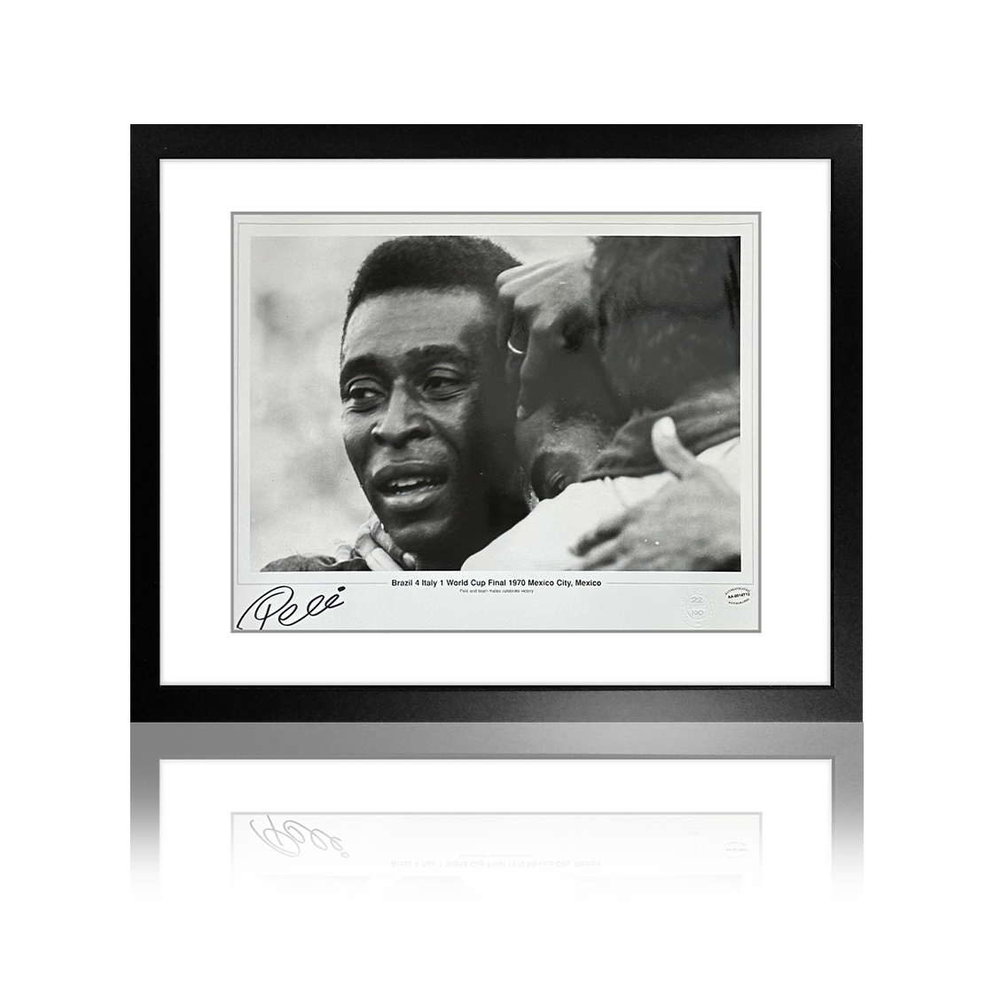 Pele Signed Brazil Deluxe Mount Display 22 of 100