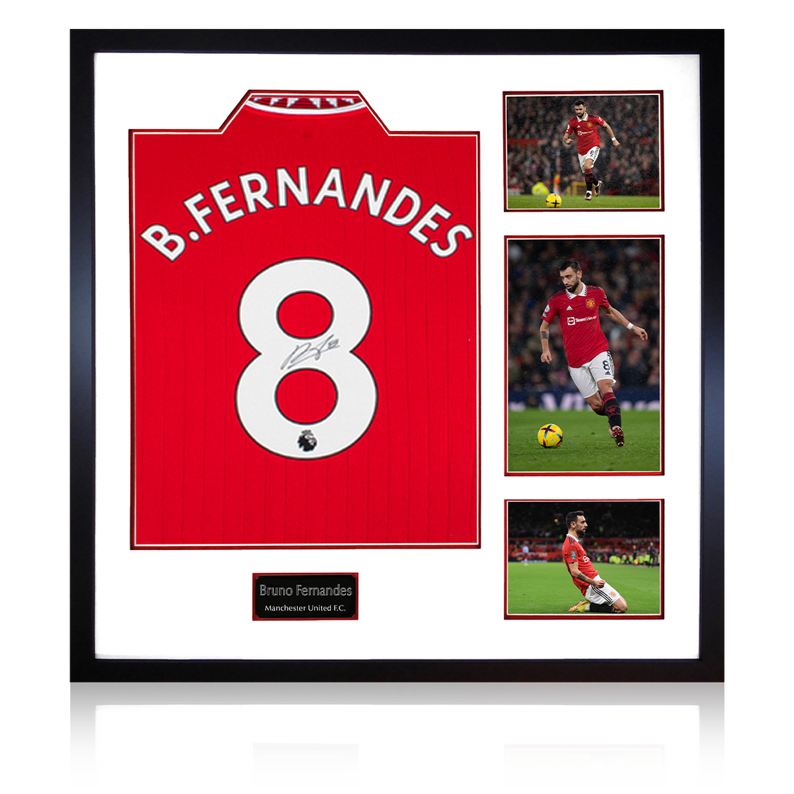 Bruno Fernandes Signed 22/23 Manchester United Shirt Elite Frame