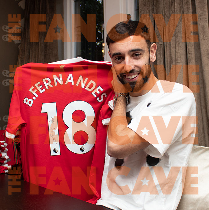 Bruno Fernandes Signed 21/22 Manchester United Premium Frame