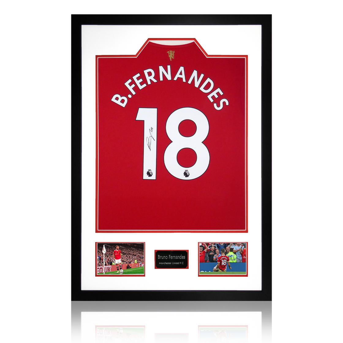 Bruno Fernandes Signed 21/22 Manchester United Premium Frame