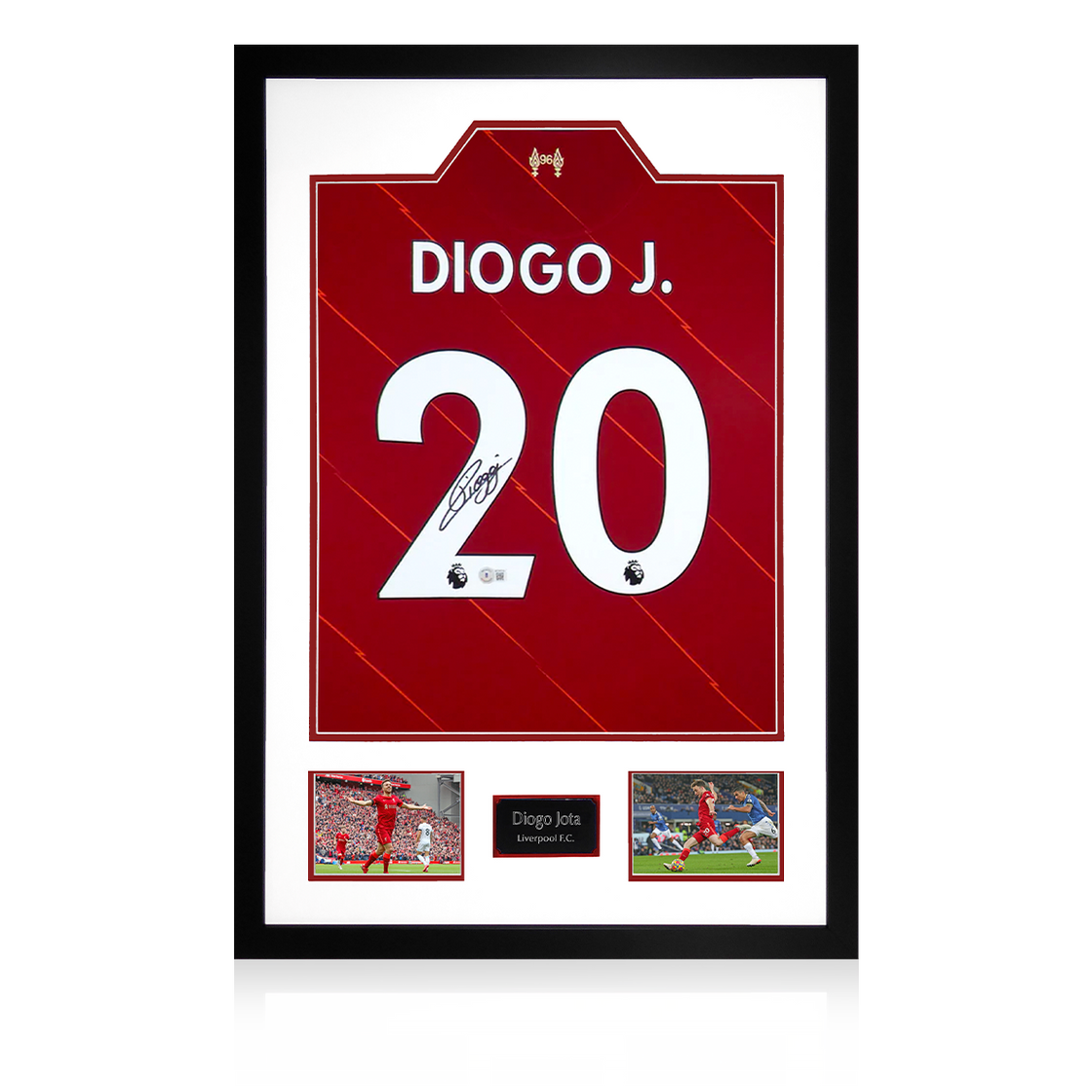 Diogo Jota Signed Liverpool Premium Frame