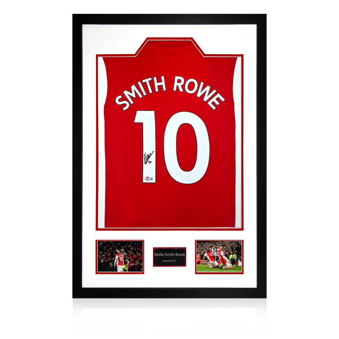 Emile Smith Rowe Signed Arsenal Shirt Display