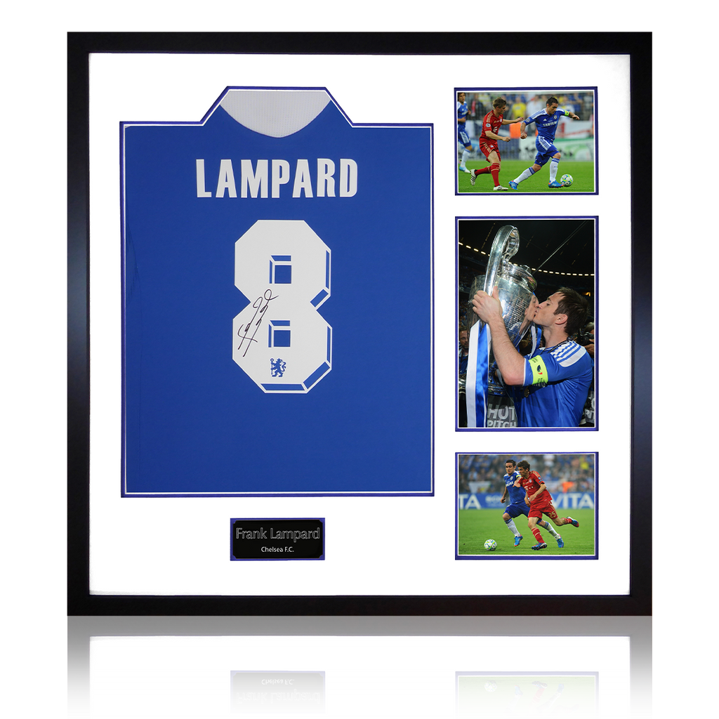 Frank Lampard Signed Chelsea Shirt Display The Fan Cave Memorabilia