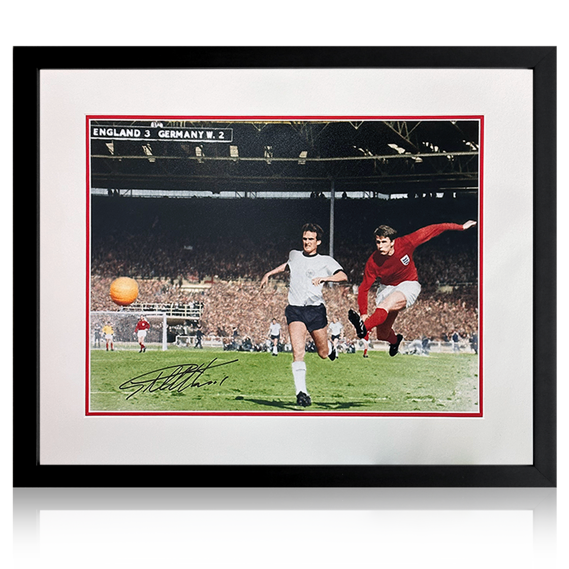 Geoff Hurst Signed England Display