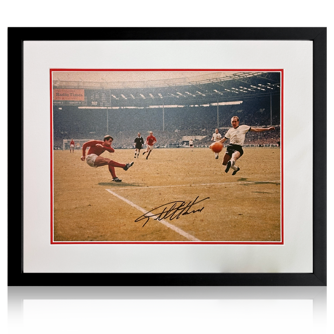 Geoff Hurst Signed England Deluxe Mount Display