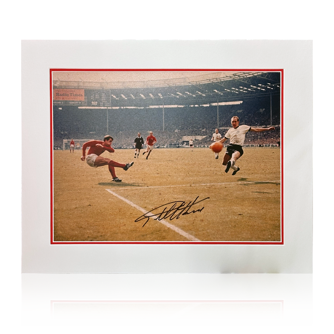 Geoff Hurst Signed England Mount