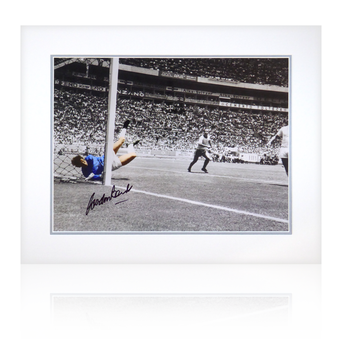 Gordon Banks Signed Greatest Save Display