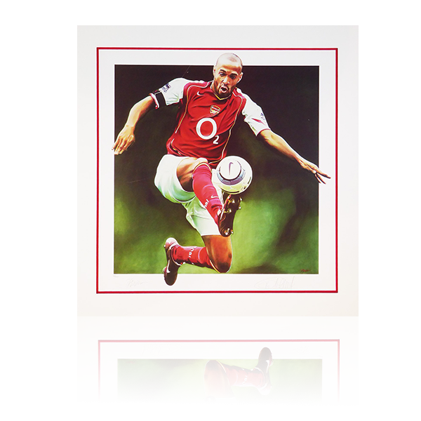 Thierry Henry Arsenal Limited Edition Signed Mount Display