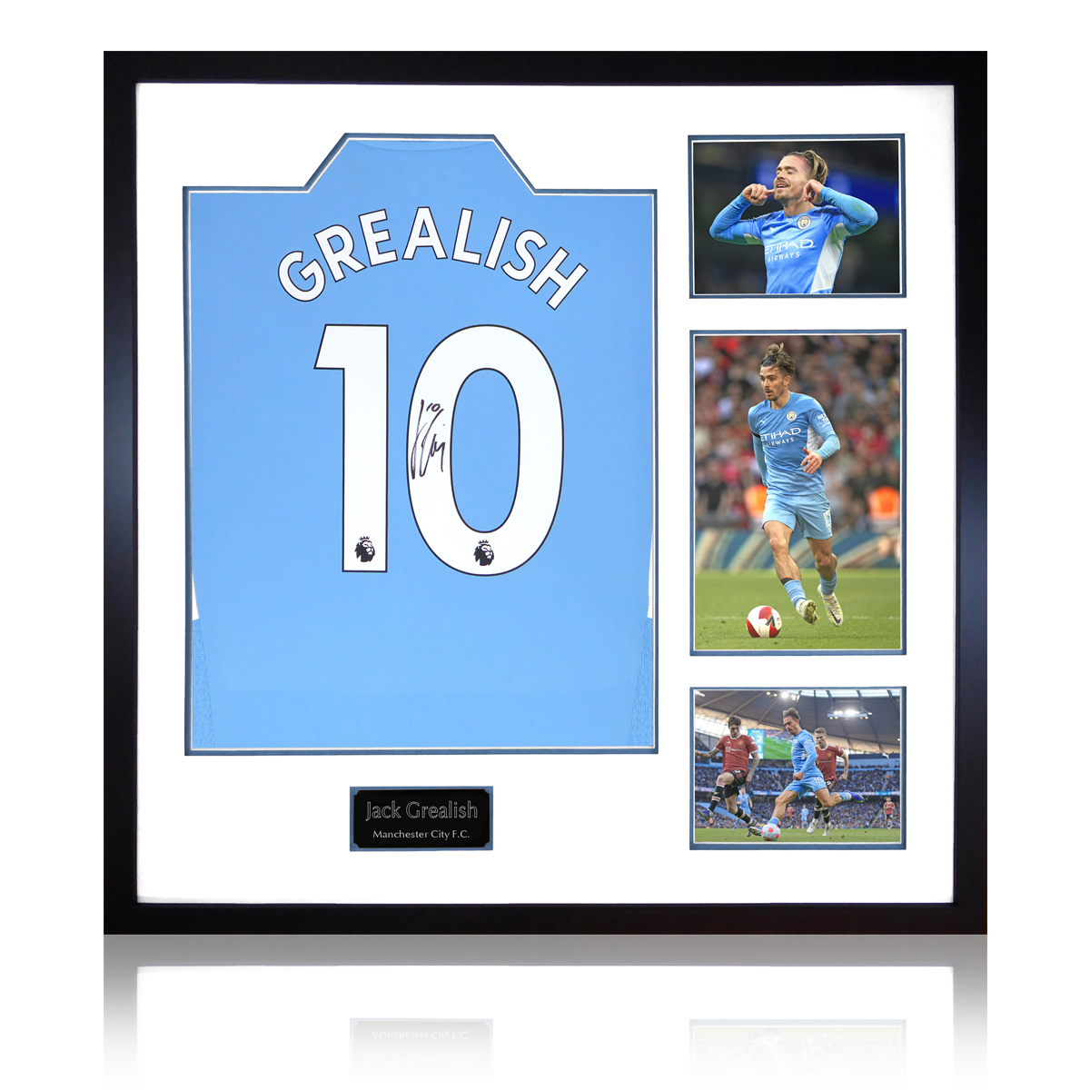 Jack Grealish Signed Man City 21/22 Shirt Large Display – The Fan