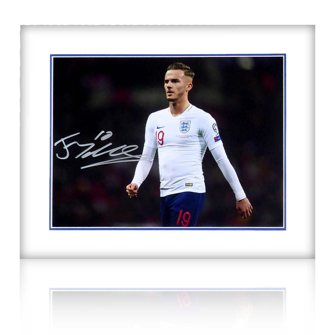 James Maddison Signed England Mount