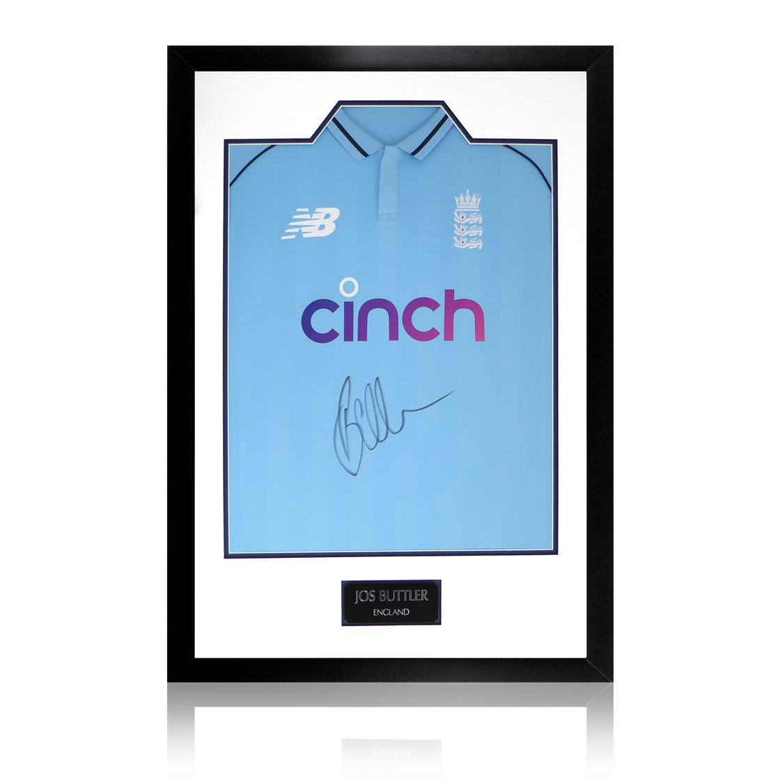 Jos Buttler One Day Signed England Shirt Premium Frame