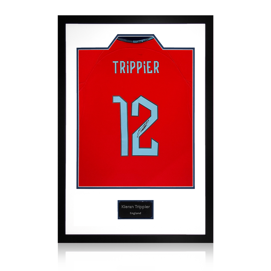 Kieran Trippier Signed England Away Shirt Display