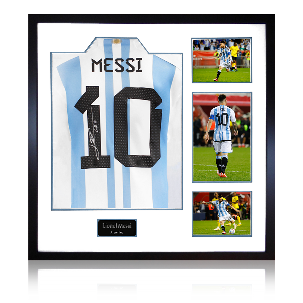 Lionel Messi Argentina National Team Fanatics Authentic Autographed 2021  Copa America Campeones Jersey