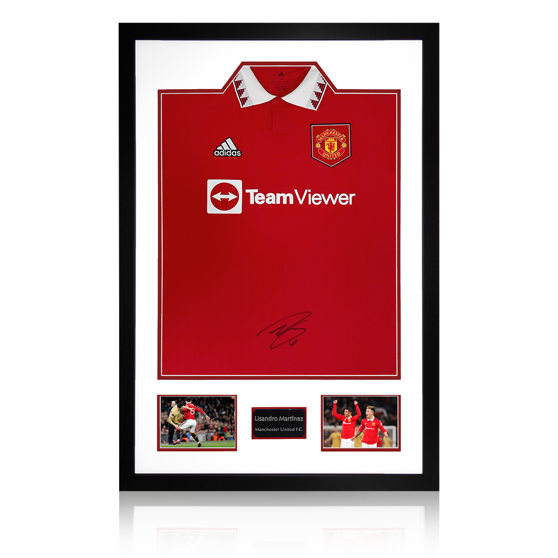 Lisandro Martínez Front Signed Manchester United Premium Frame