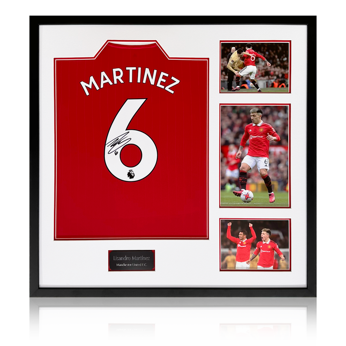 Lisandro Martínez Signed Manchester United Elite Frame