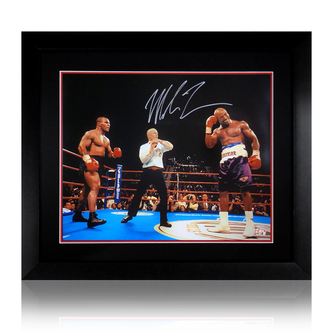 Mike Tyson Signed 20x16 Deluxe Mount Display