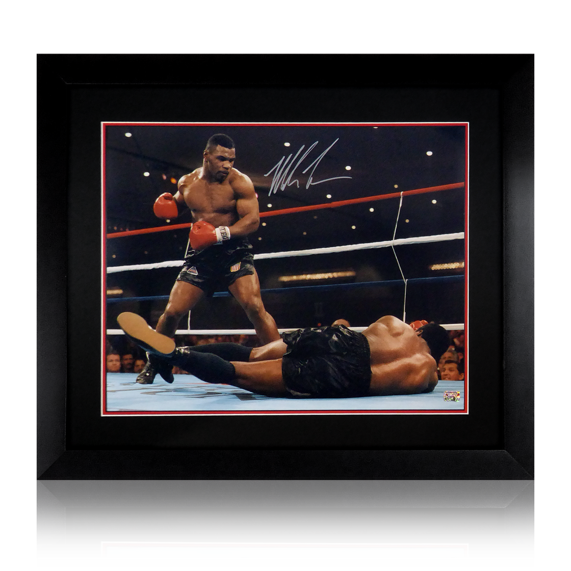 Mike Tyson Signed 20x16 Deluxe Mount Display