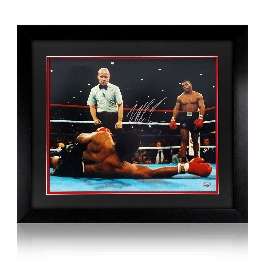 Mike Tyson Signed 20x16 Deluxe Mount Display