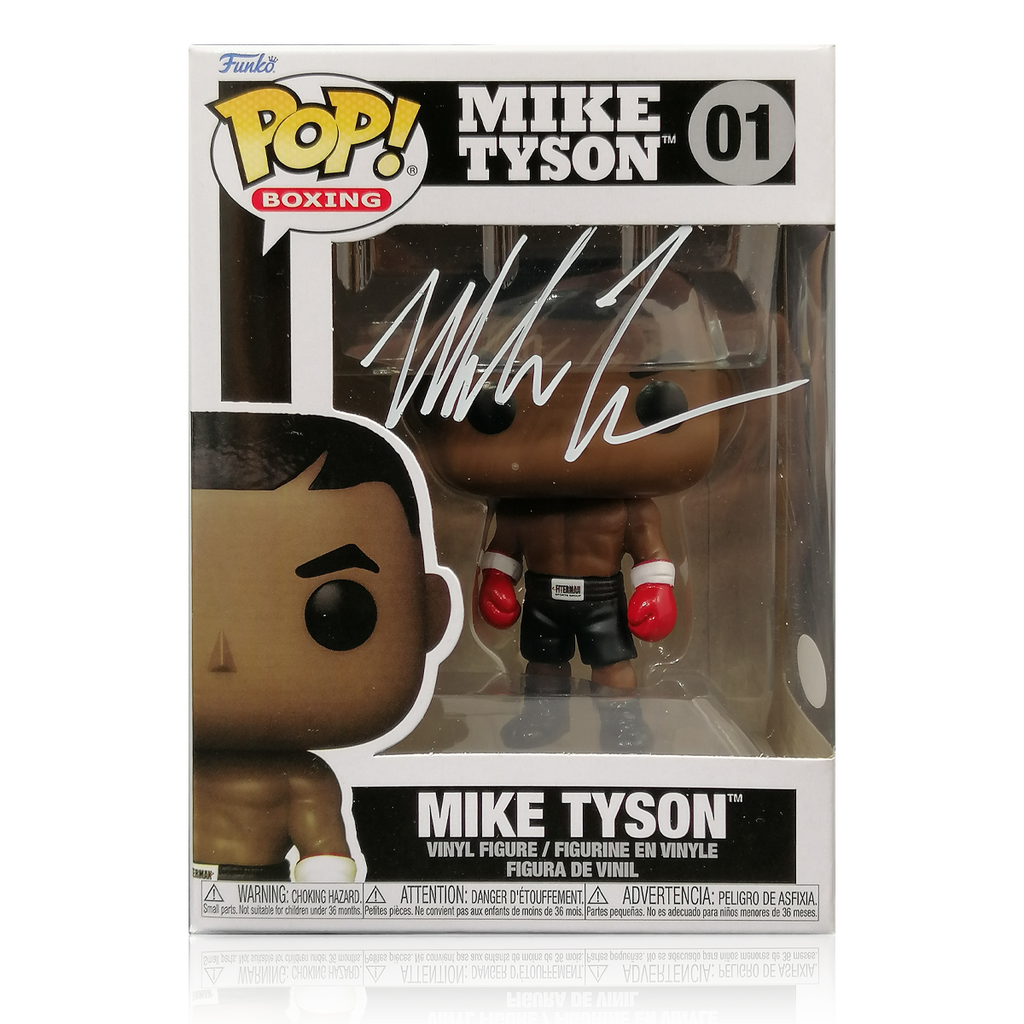 Mike Tyson Autographed Boxing Funko Pop JSA Witnessed - Famous Ink