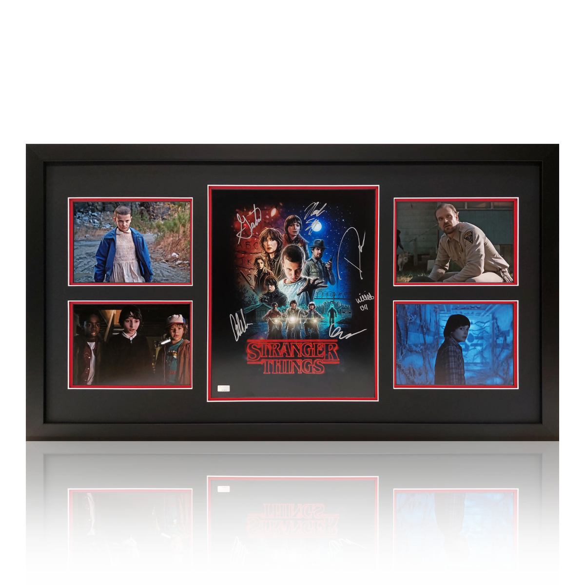 Stranger Things Cast Signed Display – The Fan Cave Memorabilia