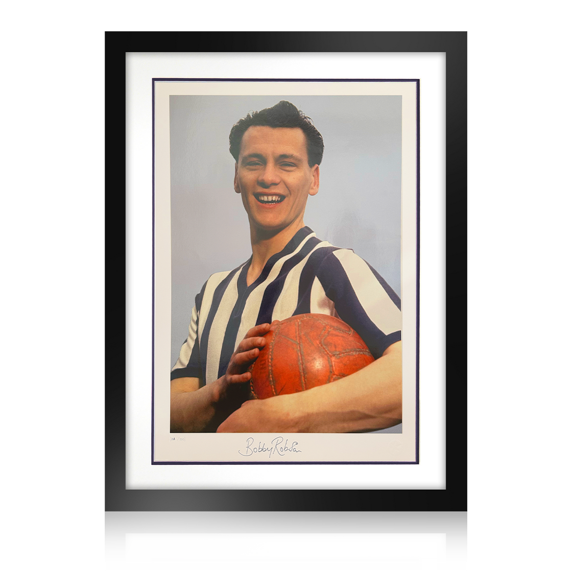 Bobby Robson Signed West Brom Legend Deluxe Mount Display