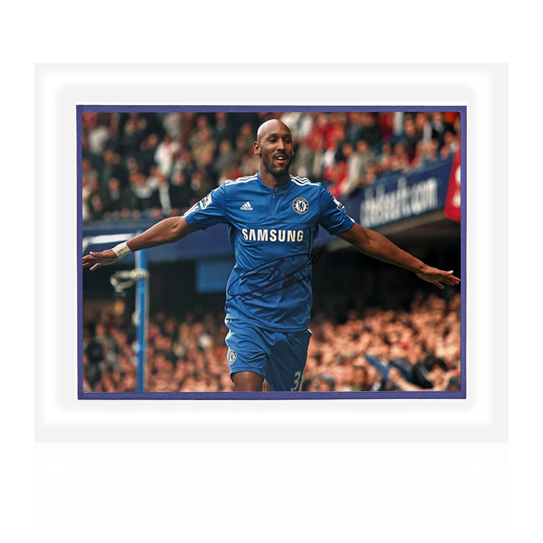 Nicolas Anelka Signed Chelsea Mount