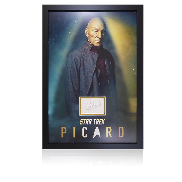 Patrick Stewart Signed Picard Display