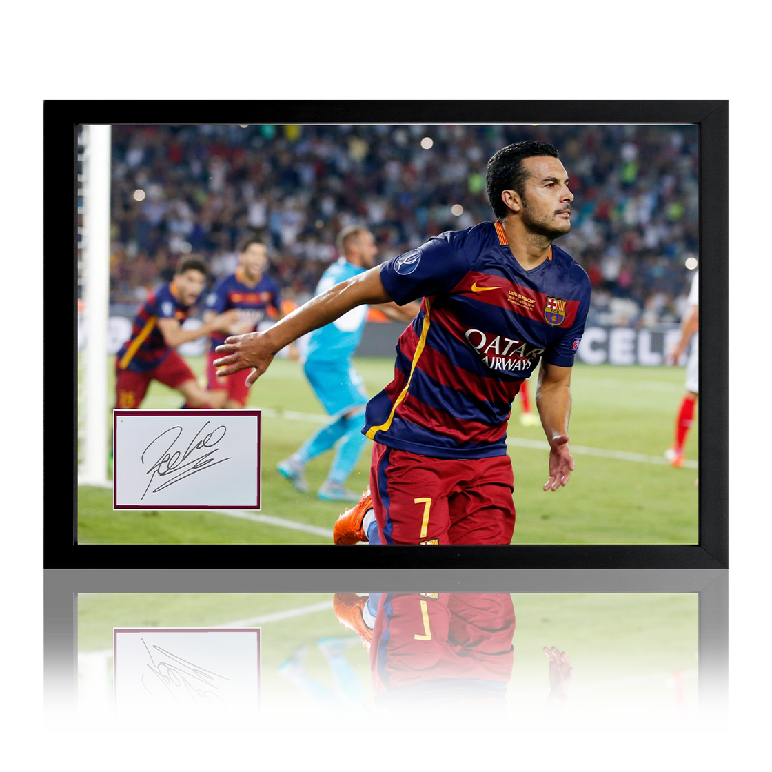 Pedro Signed Barcelona Iconic Frame