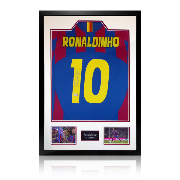 Ronaldinho Signed FC Barcelona Jersey Inscribed R10 (Beckett COA) –  Yawzey Club