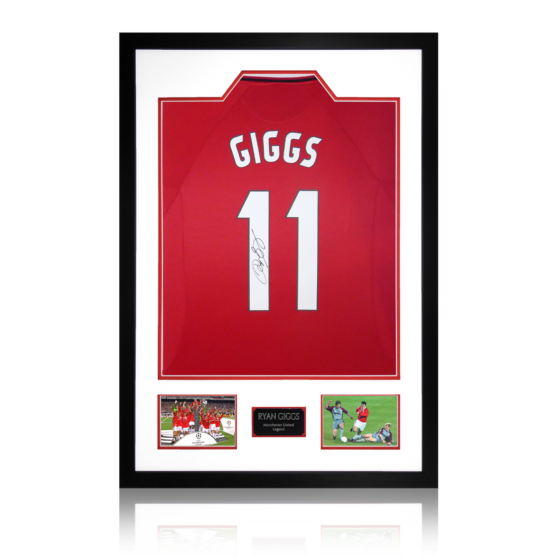 Ryan Giggs Signed Manchester United Shirt Premium Frame