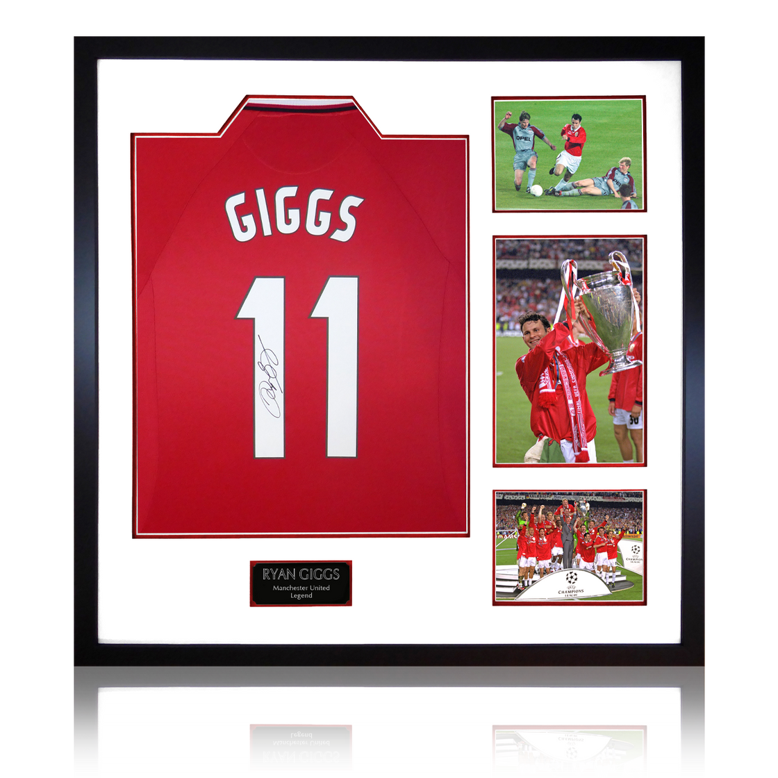 Ryan Giggs Signed Manchester United Shirt Elite Frame