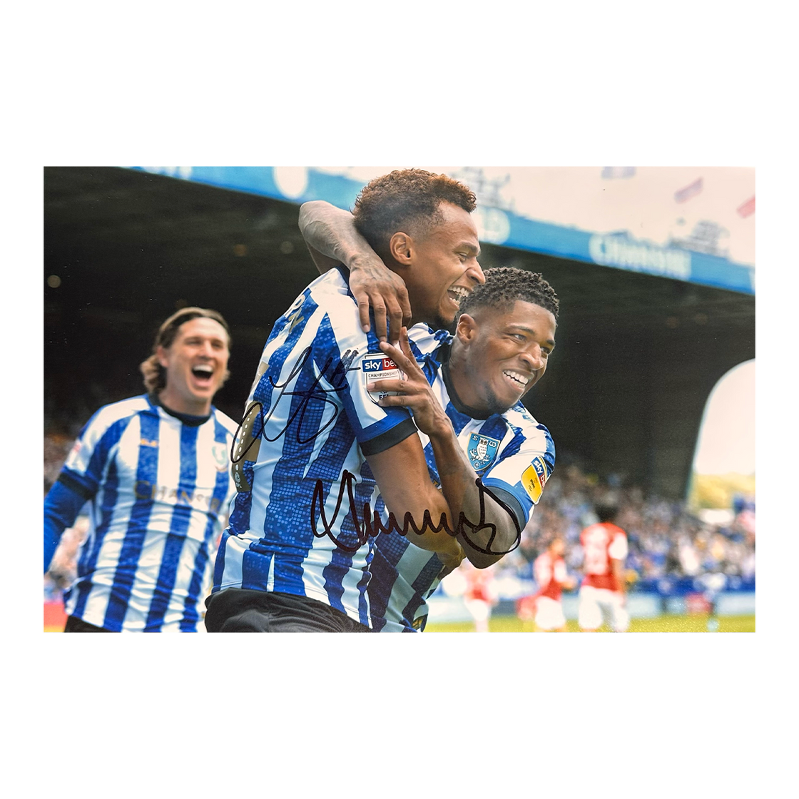 Jacob Murphy & Kadeem Harris Signed Sheffield Wednesday 12x8 #4