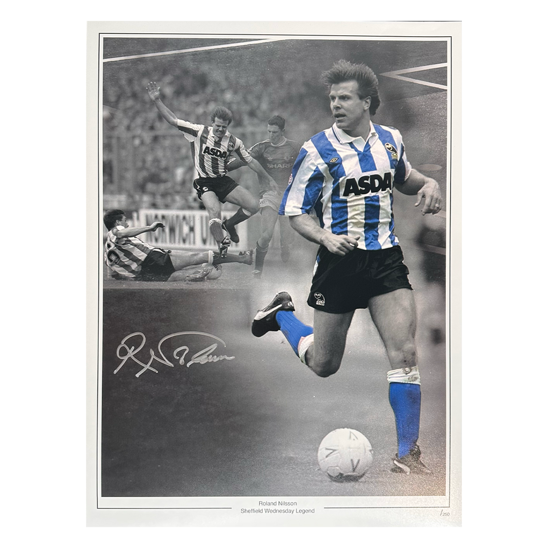 Roland Nilsson Signed Sheffield Wednesday 16x12