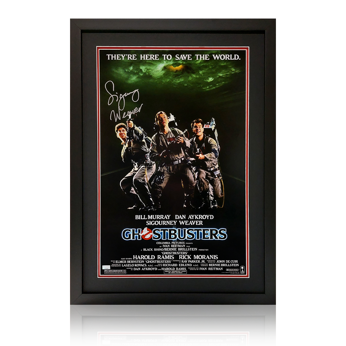 Sigourney Weaver Ghostbusters Signed Display – The Fan Cave Memorabilia